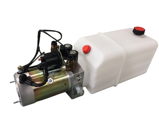 High Performance  Dump Trailer Micro Hydraulic Power Packs With 8L Plastic Oil Tank