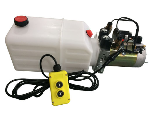 High Performance  Dump Trailer Micro Hydraulic Power Packs With 8L Plastic Oil Tank