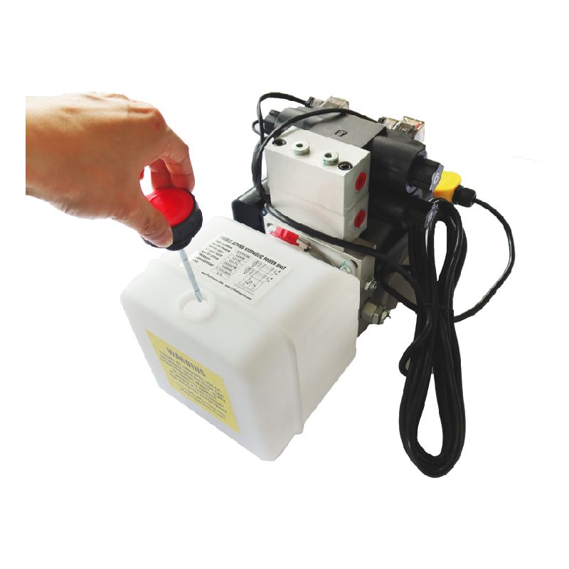 DC 12V 1.6kw Copper Core Motor Hydraulic Power Unit 16MPa Double Acting With Four Button Remote Control